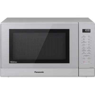 Panasonic Mikrowelle mit Grill NN-GT47KMGPG | 31L | 1000W | 24 Programme | Touch-Bedienfeld | Edelstahl Silber