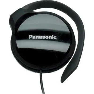 Panasonic Clip-Kopfhörer RP-HS46E-K | Ohrbügel | kabelgebunden | 30 mm Wandler | 3,5mm Klinke | 32 Ohm | Schwarz