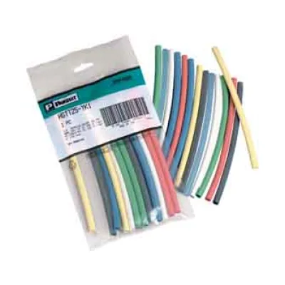 Panduit Schrumpfschlauch Kombipack HSTT25-YK1 | dünnwandig | 6,4-3,2 mm | 2:1 Schrumpfrate | 1,2 m | mehrfarbig