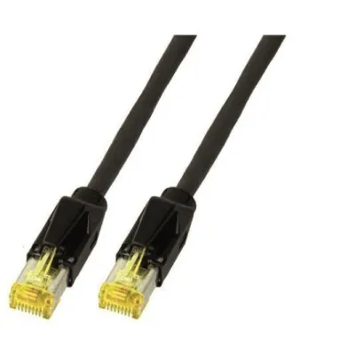 EFB Patchkabel K3130.3 | Cat.6A S/FTP RJ45 | 3m | PUR | Cat.7 Rohkabel | halogenfrei | flammwidrig | schwarz