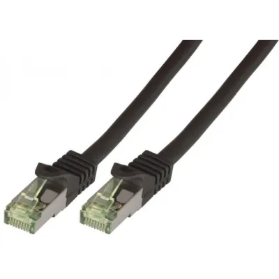 Patchkabel 2x RJ45 Cat6A MK7001.25B LSZH schwarz 25m 10GE 600MHz