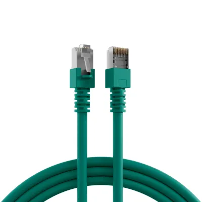 EFB Patchkabel K5460.2 | Cat.5e SF/UTP | RJ45 2m | Gigabit Ethernet | AWG26 | PVC | Rasthebelschutz | grün