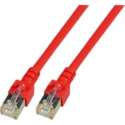 EFB Patchkabel K5458.2 | Cat.5e Ethernet Kabel RJ45 | SF/UTP | 2m | Gigabit | 100 MHz | AWG26 | PVC | Rot