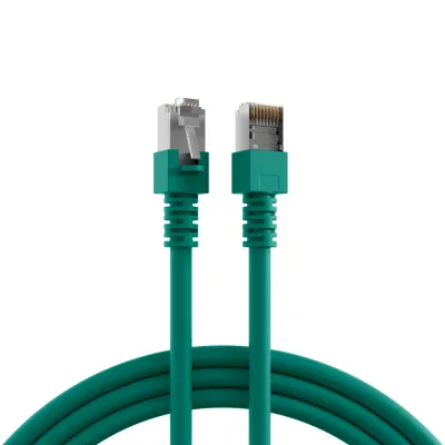 EFB Patchkabel K5460.3 | RJ45 Ethernet Kabel Cat.5e | SF/UTP | 3m | 1 Gbit/s | AWG26 | geschirmt | grün