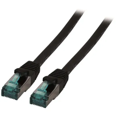 EFB Patchkabel MK6001.10B Cat.6A S/FTP | RJ45 | 10m | LSZH | AWG27 | PoE geeignet | schwarz