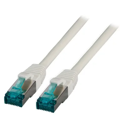 EFB Patchkabel MK6001.15G | Cat.6A S/FTP RJ45 | 15m | LSZH | AWG27/7 | PoE geeignet | flammwidrig | grau