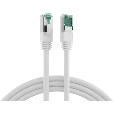 EFB Patchkabel MK6001.15W Cat.6A S/FTP RJ45 15m | Netzwerk LAN Kabel | LSZH | PoE tauglich | AWG27/7 | Weiß