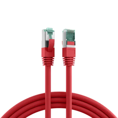 EFB Patchkabel Cat.6A MK6001.20R | S/FTP | RJ45 | 20m | AWG27 | LSZH | 10Gbit Ethernet | flammwidrig | halogenfrei | rot