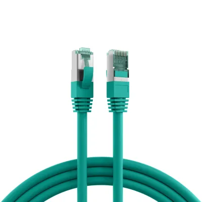EFB MK6001.2GR Patchkabel Cat.6A S/FTP | RJ45 Ethernet Kabel 2m | LSZH halogenfrei | AWG27 | 10 Gbit/s | grün
