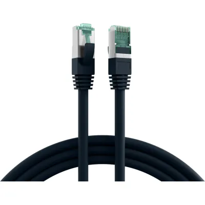 EFB Patchkabel MK6001.2B | Cat.6A S/FTP | RJ45 | 2m | AWG27 | LSZH | flammwidrig | halogenfrei | schwarz
