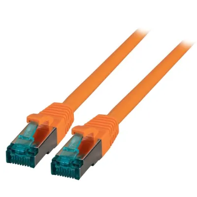 EFB Patchkabel Cat.6A MK6001.3O | S/FTP | RJ45 3m | AWG27 | LSZH | flammwidrig | PoE geeignet | orange
