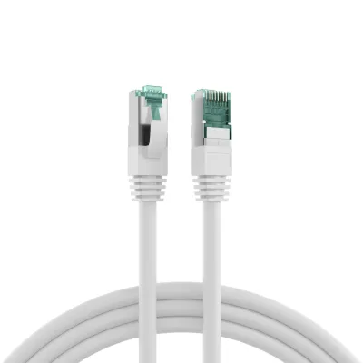 EFB Patchkabel Cat.6A MK6001.3W | S/FTP RJ45 Ethernetkabel | 10 Gbit | 3m | AWG27 | LSZH | halogenfrei | weiß