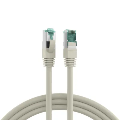 EFB Patchkabel MK6001.5G | Cat.6A S/FTP RJ45 Netzwerkkabel | 10 Gbit/s | 5m | LSZH | AWG27/7 | PoE | grau