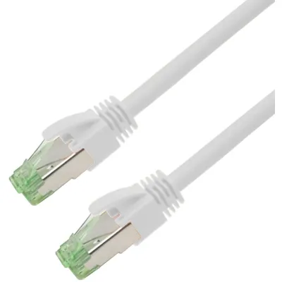 Nambo Patchkabel Outdoor N600-WST138-5 | Cat.6A S/FTP Kupfer | 5m | TPE hochflexibel | PoE++ | UV-beständig | weiß