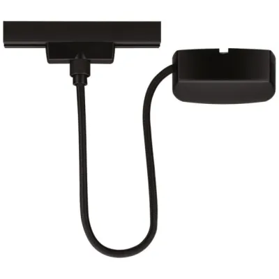 Paulmann URail Kabeleinspeisung 96916 | 1m | 230V | 1000W | Schienensystem Zubehör | Schwarz matt | Metall/Kunststoff