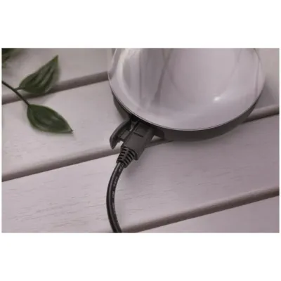 Paulmann LED Outdoor Akku Tischleuchte Cupulino 94267 | dimmbar | IP44 | USB-Ladung | 6W 3000K | anthrazit/transparent