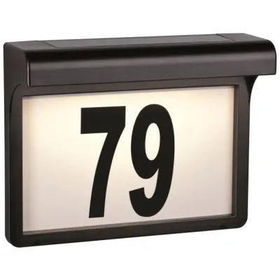 Paulmann Solar Hausnummernleuchte Dayton II 95388 | LED Außenleuchte mit Dämmerungssensor | IP44 | Warmweiß 3000K