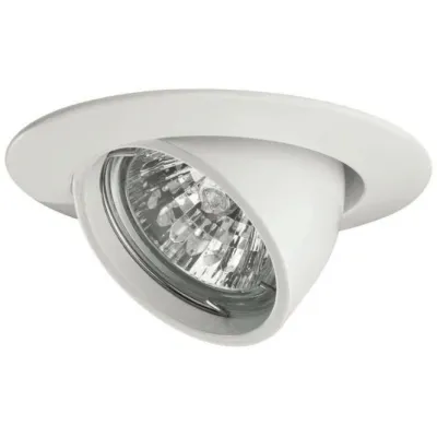 Paulmann Einbauleuchte Premium Line 98773 | Downlight GU5.3 | 12V | 50W | schwenkbar 45° | Ø99mm | Alu Weiß | IP23