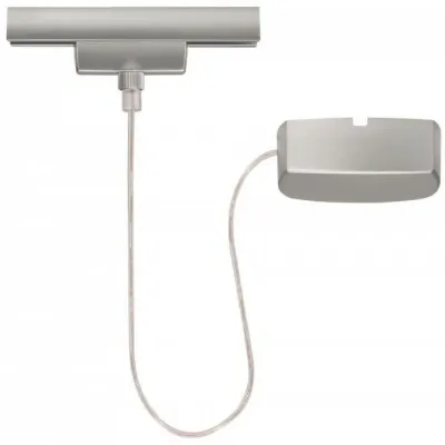 Paulmann Stromeinspeisung 968.31 | URail System | 230V | 1000W | Mittlereinspeisung | 1m Kabel | Chrom matt