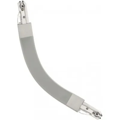 Paulmann URail Flex Verbinder II 95325 | 1-Phasen-Schienensystem 230V | 227mm | max. 1000W | Chrom matt | Metall