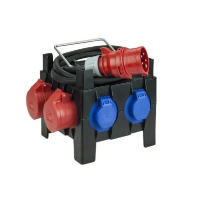 PCE Mobilverteiler Kunst.IMST MV 9030020 2x16/5 5xSSD 2m 5G2.5St16 H07 S IP44