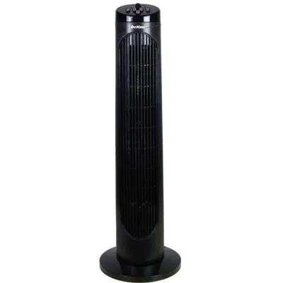 DeKon Turmventilator B294 | 3 Stufen | Timer bis 120 min | oszillierend | leise | 74 cm | schwarz | Kunststoff | 50 W