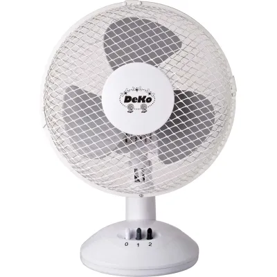 Deko-Elektro Tischventilator Stratos B235 | 23 cm | 30 W | 2 Stufen | Oszillierend | Weiß