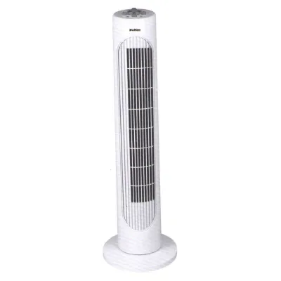 Dekon Design Turmventilator Stratos B293 | Säulenventilator 76 cm | 3 Stufen | Oszillation | Timer | 50W | Weiß