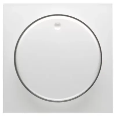 PEHA Abdeckung für Drehdimmer D 11.810.02 HR | Zentralplatte mit Drehknopf | Unterputz | Kunststoff | reinweiß