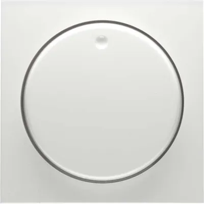 PEHA Abdeckung für Drehdimmer D 11.810.02 HR | Zentralplatte mit Drehknopf | Unterputz | Kunststoff | reinweiß