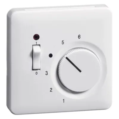 Peha Abdeckung Raumthermostat 80.605.02 RTR | EBERLE kompatibel | Thermoplast | glänzend | reinweiß RAL 9010