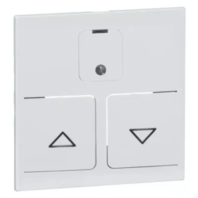 PEHA Abdeckung für Rollladenschalter D 20.410.02 R | Jalousietaster | Unterputz | Kunststoff matt | weiß RAL 9010