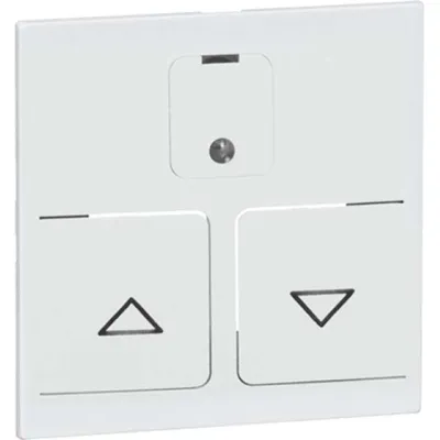 PEHA Abdeckung für Rollladenschalter D 20.410.02 R | Jalousietaster | Unterputz | Kunststoff matt | weiß RAL 9010