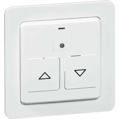 PEHA Abdeckung für Rollladenschalter D 80.410.02 R | programmierbar | Unterputz | Kunststoff | reinweiß | IP20