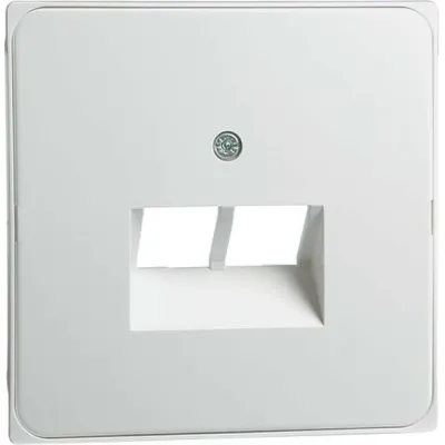 PEHA Zentralplatte 95.610.02UAE/2-N | 2fach Abdeckung für UAE-Anschlussdose | schrägauslass | Kunststoff reinweiß