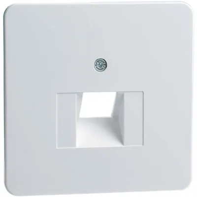 PEHA Zentralplatte UAE/IAE D 80.610.02 | Abdeckung für UAE-Anschlussdose | 1 Terminal | schräger Auslass | reinweiß