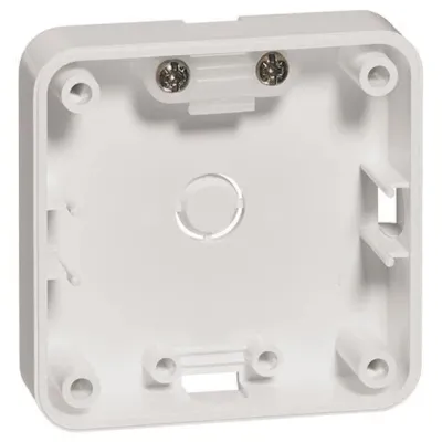 PEHA Aufputzgehäuse 1-fach 791.02F Compacta | flach | Kunststoff | glänzend | Kabeleinführung | weiß RAL 9010