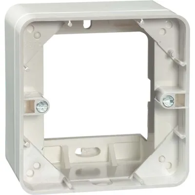 PEHA Aufputz-Gehäuse 1-fach 80.691.02 H | Kombi-Rahmen | Hoch | Kunststoff | Duroplast | waagerecht/senkrecht | reinweiß