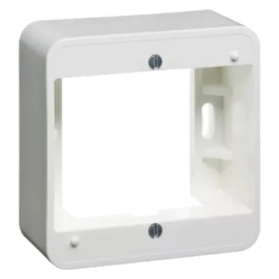 PEHA Aufputz-Gehäuse 80.691.02 | 1-fach Kombirahmen | 81x81x33 mm | Duroplast | waagerecht & senkrecht | reinweiß