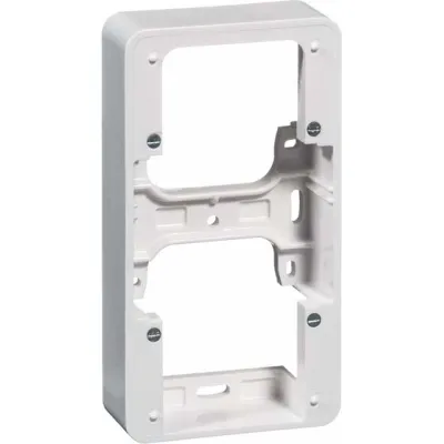 PEHA Aufputz-Gehäuse 80.692 W | 2-fach | Kombi-Rahmen 80.671–80.673 | Duroplast | waagerecht/senkrecht | weiß