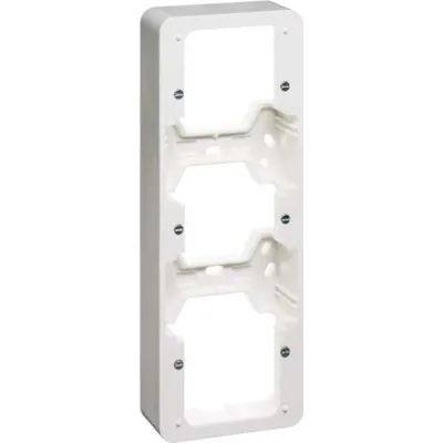 PEHA Aufputz-Gehäuse 3-fach D 80.693.02 | Kombi-Rahmen | Duroplast Kunststoff | waagerecht/senkrecht | weiß RAL 9010