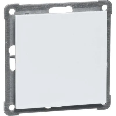 PEHA Blindverschluss-Zentralplatte 00116911 | Aura Serie | Unterputz | Thermoplast | IP20 | reinweiß | RAL 9010