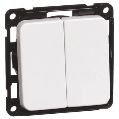 PEHA Serientaster D 715.70 T | 1-polig 2 Schließer | Unterputz | 10A 250V | Thermoplast | IP20 | glänzend | Aluminium