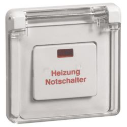 PEHA Heizung-Notschalter ws 1-pol.Universal D 81.516 V K HN