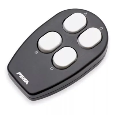 PEHA Handsender Funkbus D 450 FU-HS4 | Easyclick Mini-Fernbedienung 4-Kanal | batterielos | schwarz/grau