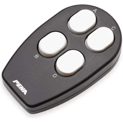 PEHA Handsender Funkbus D 450 FU-HS4 | Easyclick Mini-Fernbedienung 4-Kanal | batterielos | schwarz/grau
