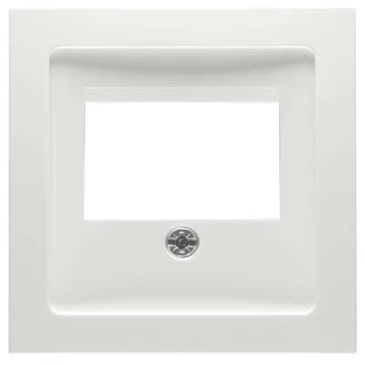 PEHA Zentralplatte Normdurchbruch D 11.670.02 ZV | 50x50 mm | eckig | Unterputz | Badora | reinweiß RAL 9010