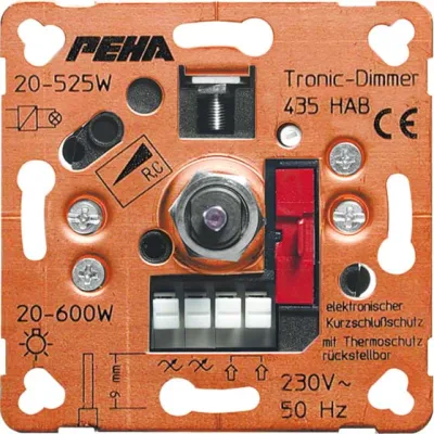 Peha Phasenabschnittdimmer 500W D 435 HAB o.A.