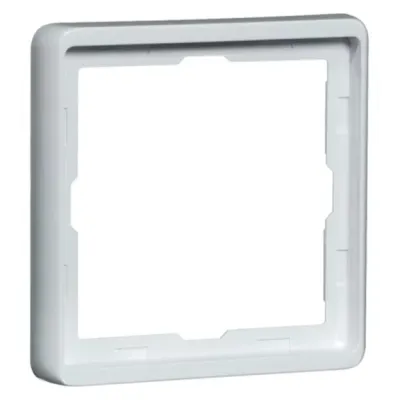 PEHA Kombi-Rahmen 1-fach 95.571.70 | Aufputz-Unterputzrahmen 81x81 mm | horizontal & vertikal | Thermoplast | Aluminium