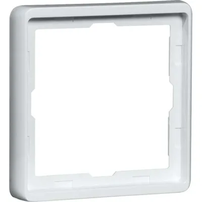 PEHA Kombi-Rahmen 1-fach 95.571.70 | Aufputz-Unterputzrahmen 81x81 mm | horizontal & vertikal | Thermoplast | Aluminium